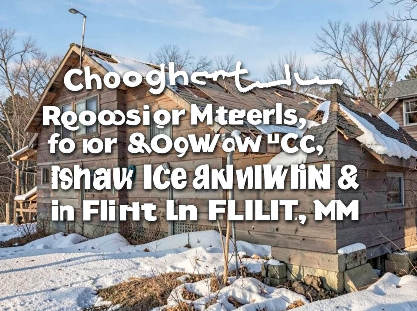Choosing Roofing Materials for Snow, Ice, and Wind in Flint, MI